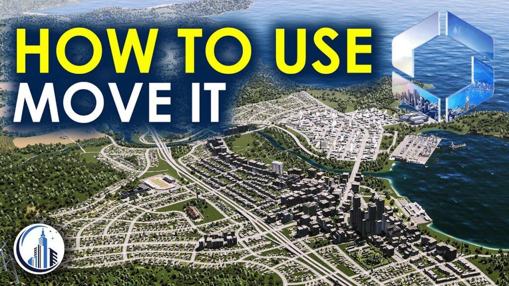 Cities Skylines Cheats: Complete Guide to Money, Unlocks & Console Commands (2026) 3 Cities Skylines Move It mod interface showing precise building placement with selection handles and movement controls