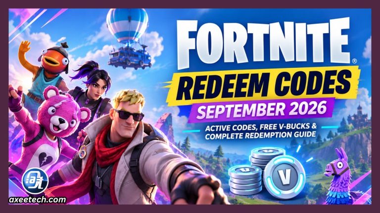 Official Epic Games Fortnite code redemption page preview.