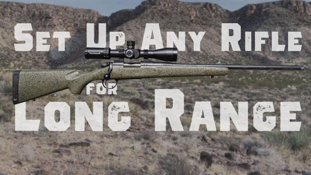 A shooter testing a long-range hunting rifle at 500 yards during our evaluation of the hunting sniper best guns for accuracy.