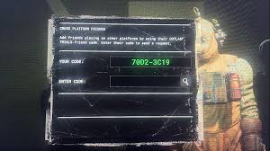The Outlast Trials friend code interface showing where to find your unique code and enter friend codes for crossplay