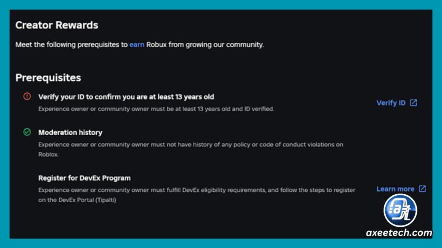 Enabling Roblox Creator Rewards in the Creator Dashboard — the new February 2026 program that pays 5 Robux per qualifying player visit to your game