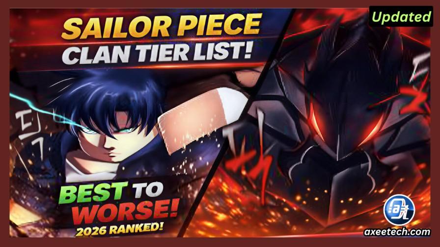 Sailor Piece best clans tier list showing S-tier Pride, Monarch, and Voldigoat characters.
