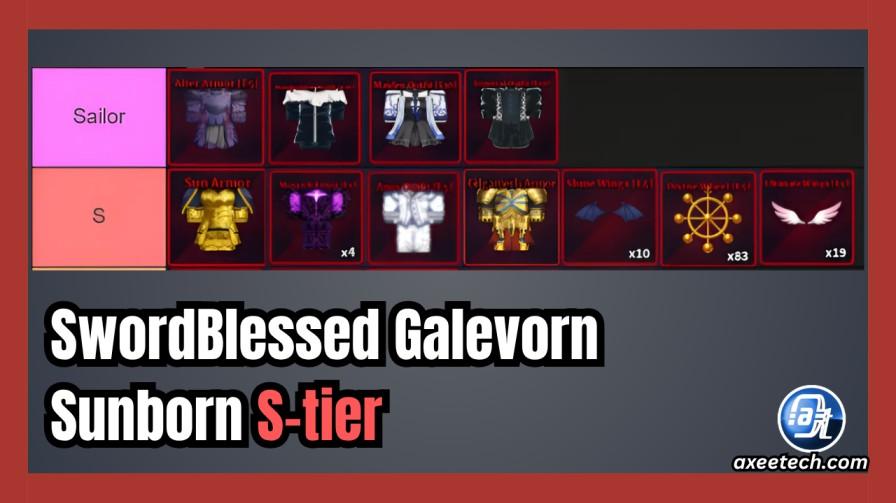 SwordBlessed Galevorn Sunborn S-tier Mythic races Sailor Piece
