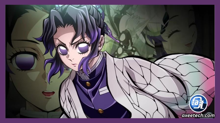 Shinobu Kocho Insect Hashira with needle blade and butterfly wings Demon Slayer 