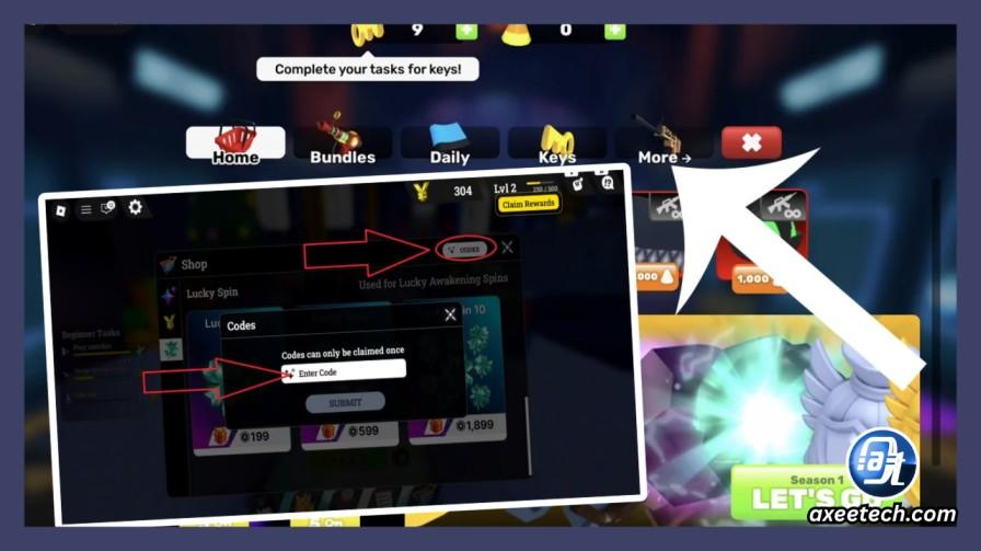 Rivals Skin Case Codes (2026): All Working Codes and Free Keys 2 Roblox Rivals Shop menu showing Codes redemption option