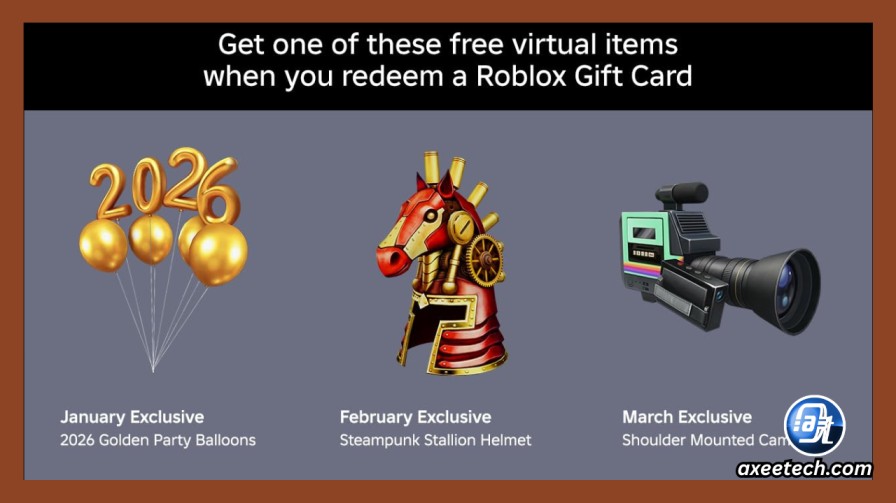 How To Redeem Roblox Gift Card 2026 Guide AxeeTech Roblox Free Virtual Item Gift Card 2026 