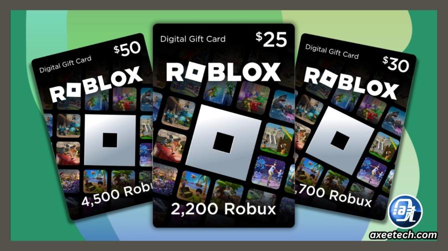 Roblox gift card denominations and Robux amounts 2026