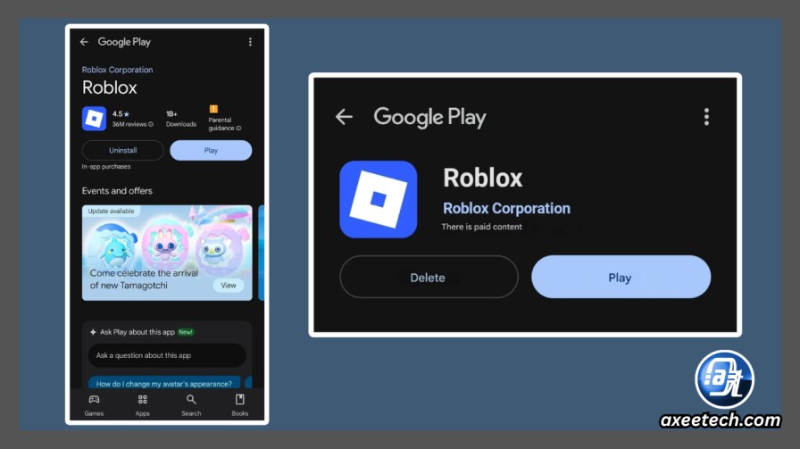 How To Update Roblox On All Platforms 2026 Guide AxeeTech Roblox Update Google Play Store Android 