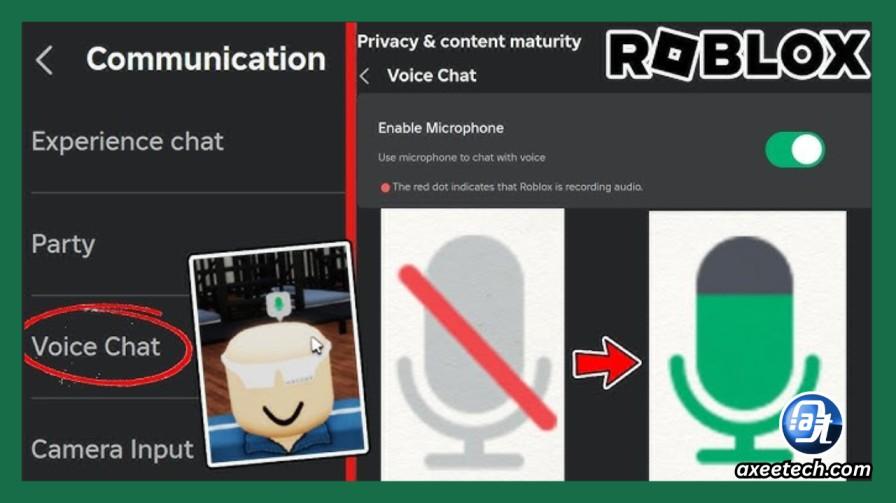 How To Get Voice Chat On Roblox 2026 Guide Age Setup Roblox Voice Chat Microphone Icon In Experience Controls 