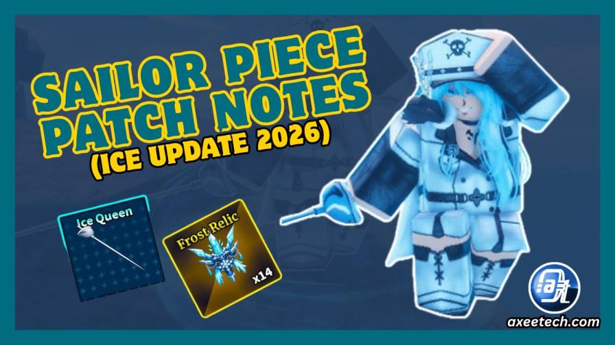 Player reading the latest patch notes in Roblox Sailor Piece.