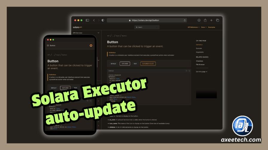 Solara Executor auto-update system checking for new versions 