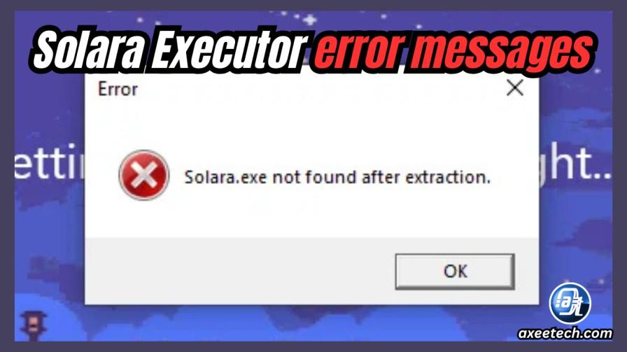 Solara Executor error messages and injection failure diagnostics 