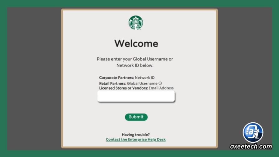 Starbucks Partner Hours app re-enter new password after reset Workspace ONE Hub
