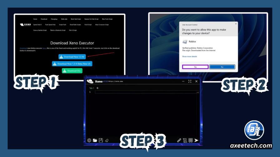 Xeno Executor installation process on Windows 11 