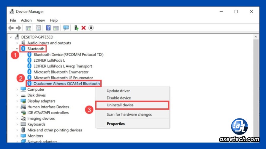 How to Reinstall Bluetooth Driver in Windows 11 and 10 (6 Methods, 2026) 3 Device Manager Bluetooth uninstall reinstall driver Windows 11 2026 steps.