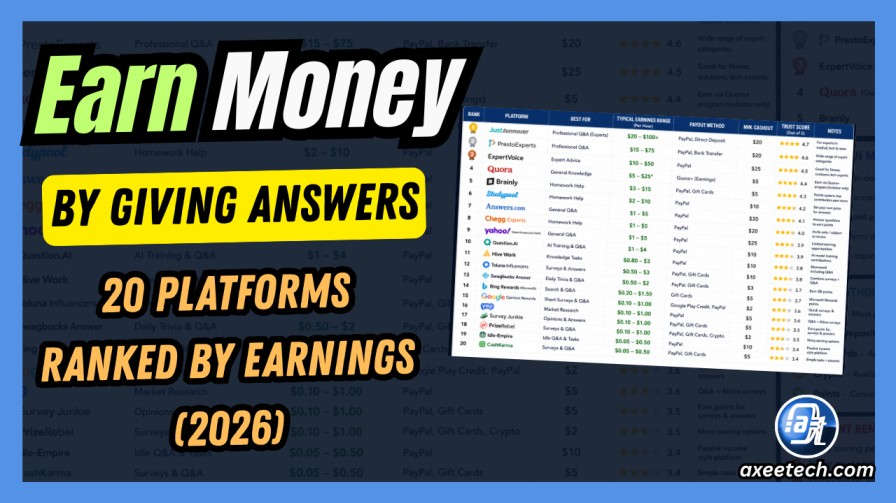 Earn Money by Giving Answers: 20 Platforms Ranked by Earnings (2026) 1 Earn money by giving answers 20 platforms 2026 JustAnswer Chegg Studypool Freecash complete guide.