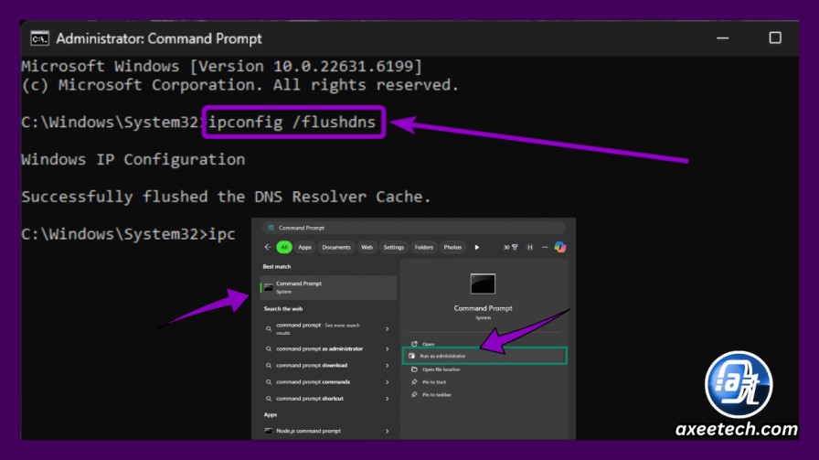 ipconfig flushdns command fix Minecraft connection. 