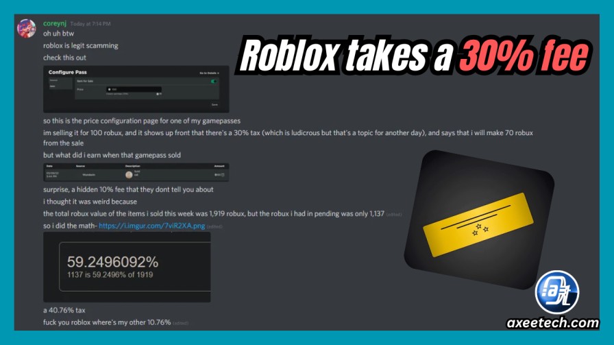 How to Send Robux to Another Account: 5 Working Methods (2026) 4 Roblox game pass method send Robux 30 percent fee calculation table.