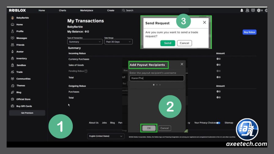 How to Send Robux to Another Account: 5 Working Methods (2026) 2 Roblox official send Robux feature my transactions page 2026.