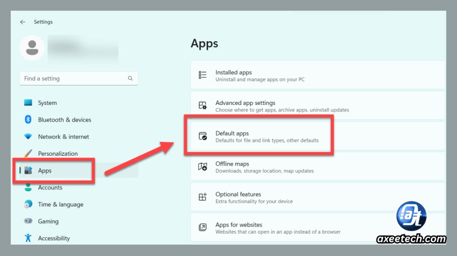 How to Change Default Apps for File Types in Windows 11 and 10 (Every Method) 3 Windows 11 Settings Apps Default apps change file type path.