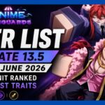 Anime Vanguards tier list 2026 Update 13.5 all units ranked