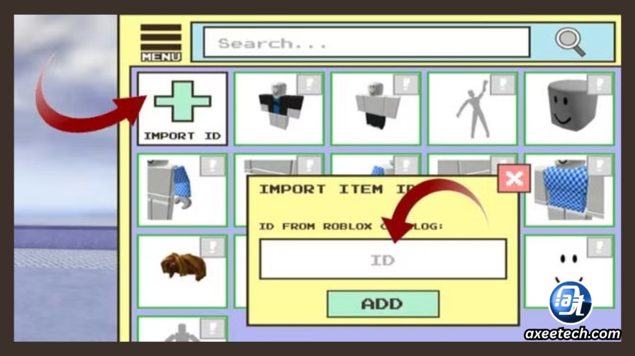 Berry Avenue Import ID field where to enter code in avatar menu