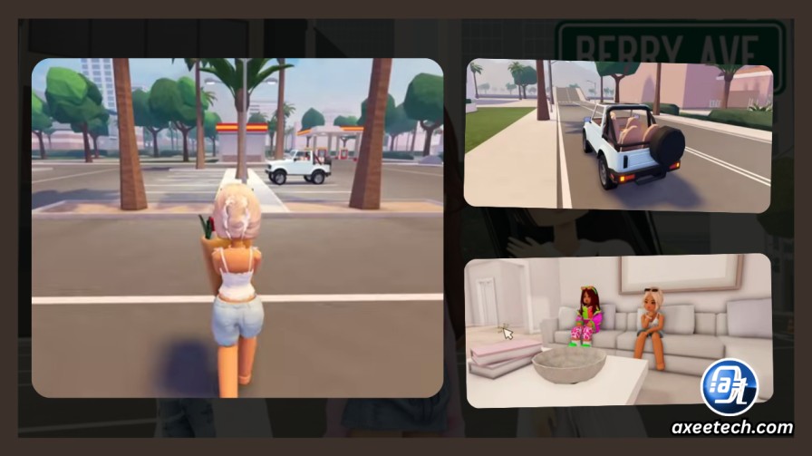  Berry Avenue RP Roblox gameplay showing character customization and wardrobe