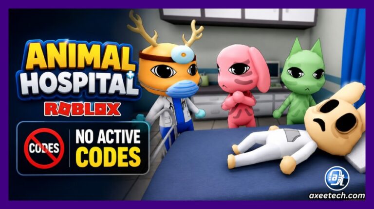 Animal Hospital Roblox game with no active codes message