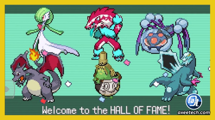 Six-Pokémon battle team lineup featuring Obstagoon, Excadrill, and Baxcalibur