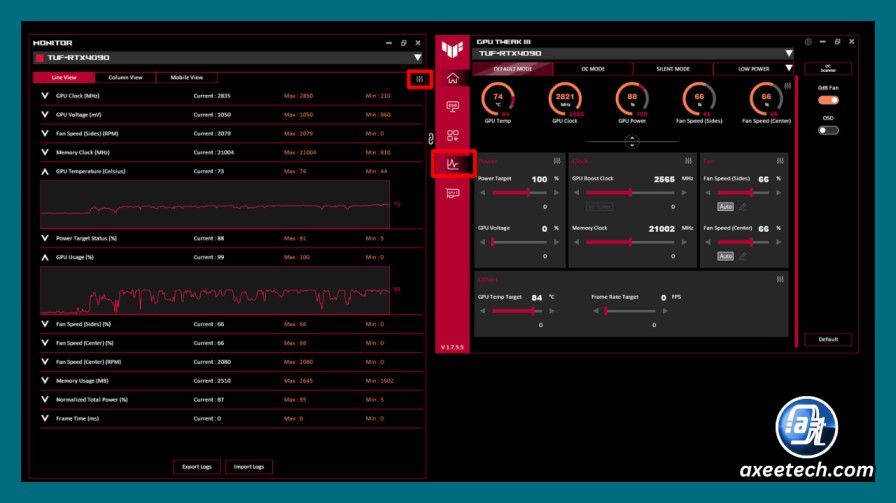 GPU temperature monitoring software display 