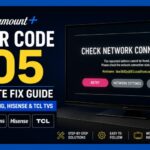 Paramount error code 105 on smart TV screen