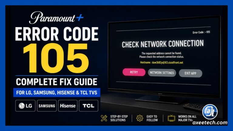 [Fixed] Paramount Error Code 105 for Samsung, LG, HiSense, TCL and ...