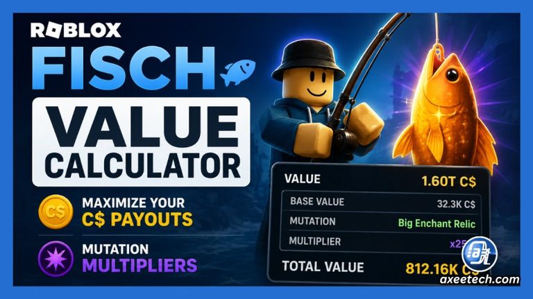 Roblox Fisch value and price calculator interface dashboard