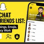 Snapchat Chat feed displaying Best Friend badges