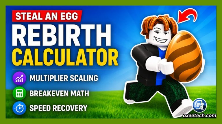 Steal An Egg Rebirth Calculator and ROI breakeven planner interface