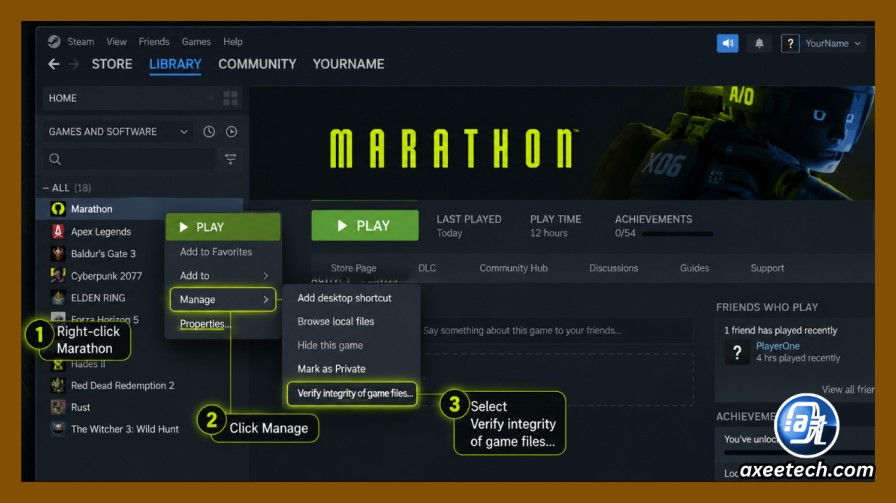 Steam verify integrity of game files option 