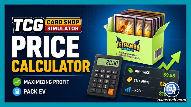 TCG Card Shop Simulator price and markup calculator dashboard