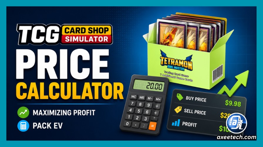 TCG Card Shop Simulator price and markup calculator dashboard
