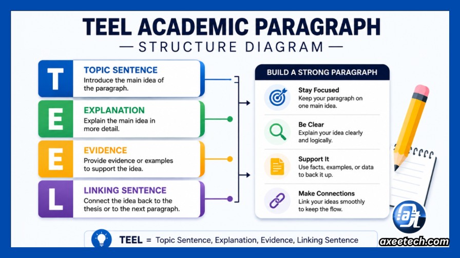 Free Online Paragraph Counter and Essay Analyzer 2 TEEL Academic Paragraph Structure Diagram