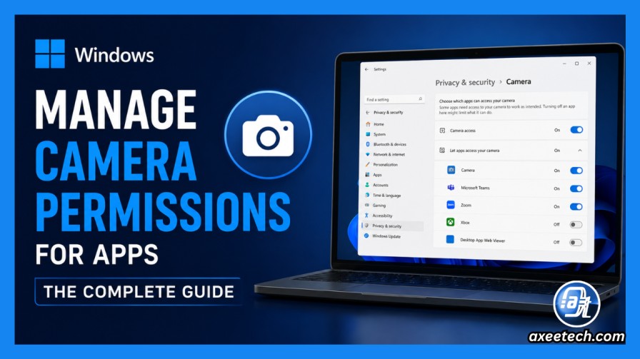 Manage Camera Permissions for Apps in Windows with Camera privacy settings page overview 