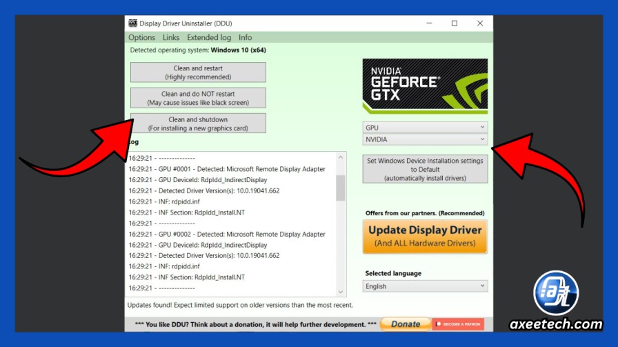 Running DDU in Safe Mode to clean install GPU drivers