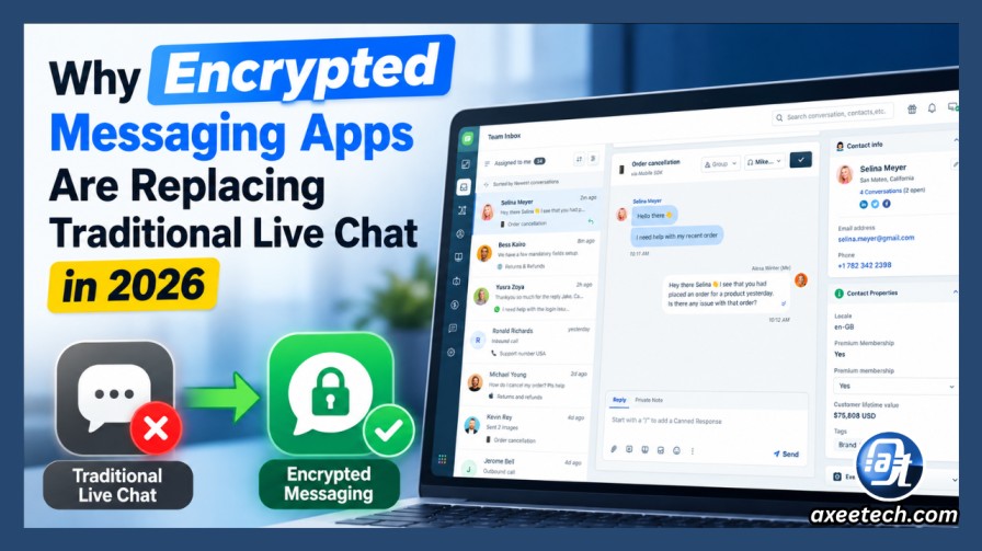Encrypted messaging support vs website chat widget
