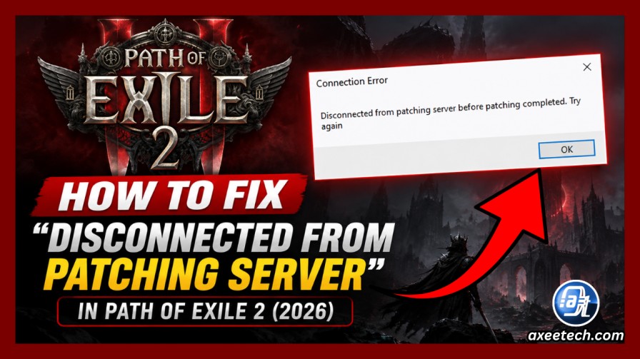 Path of Exile 2 disconnected from patching server error popup