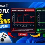 Frametime graph comparison showing micro stutter spikes in Windows 11
