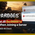 WARDOGS heartbeat.dll 0xc000001d crash