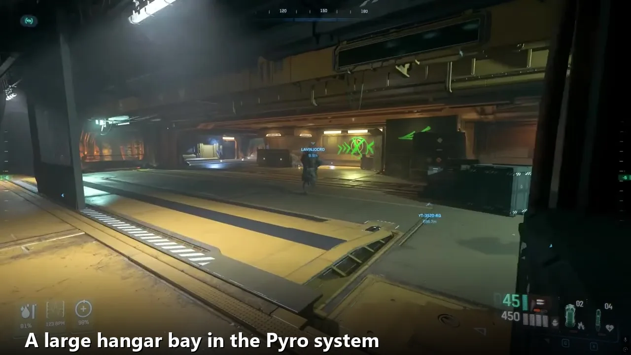 Star Citizen Executive Hangar Guide: Timer and Rewards 2 Large hangar bay in the Pyro system in Star Citizen
